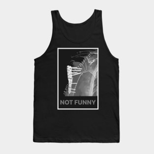 Not Funny But Humerus X-Ray Black Tank Top